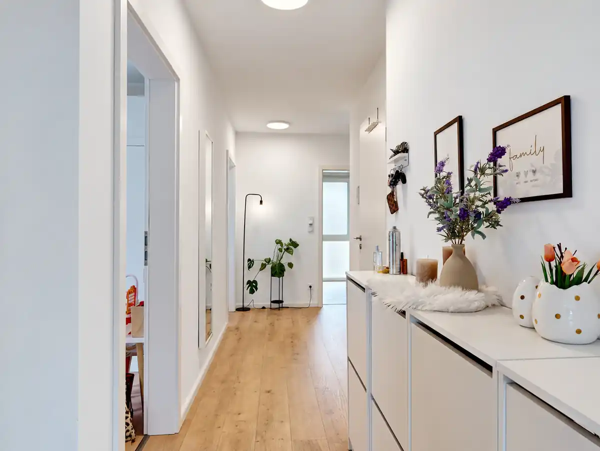 Flur der verkauften Erdgeschosswohnung in Paderborn-Alte Südstadt