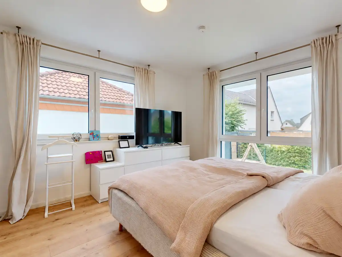 Schlafzimmer der verkauften Erdgeschosswohnung in Paderborn-Alte Südstadt
