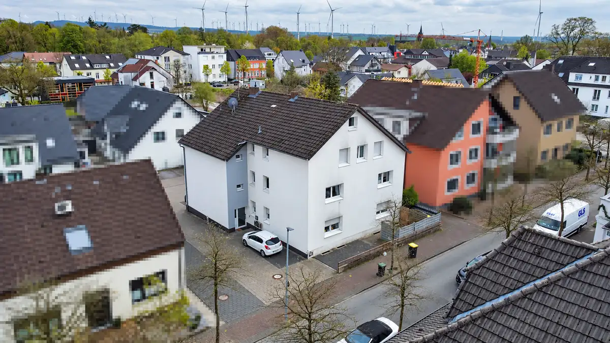 Mehrfamilienhaus in Bad Lippspringe, Umgebung, Luftaufnahme